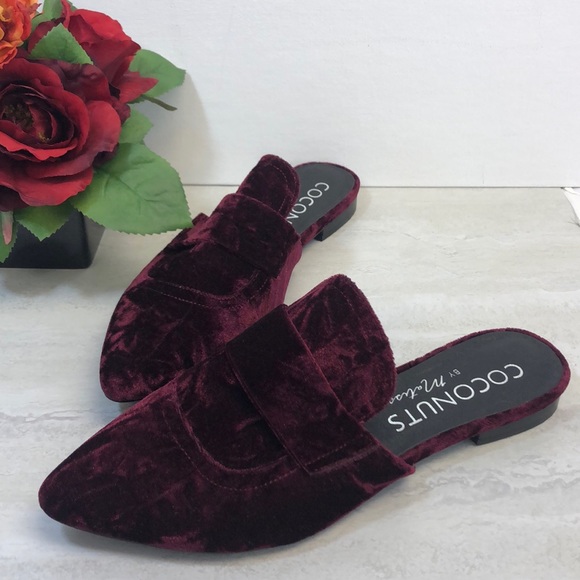 Coconuts by Matisse Shoes - Coconuts by Matisse Wine Velvet Mule
